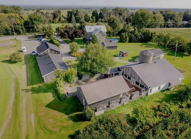 Aerial view of the entire recovery campus